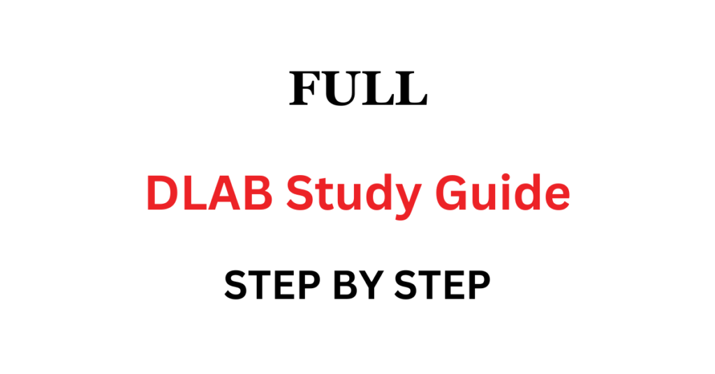DLAB Study Guide